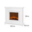 Klarstein 98.5cm W White Electric Fireplace
