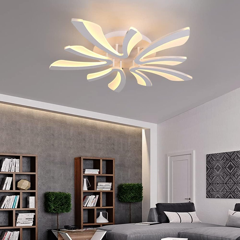 Plafonnier encastré à DEL à intensité variable 10 lumières avec télécommande Montvale