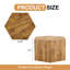  Table basse en bois aggloméré texturé avec finition grain complexe, table d'appoint moderne pour espaces de vie élégants, naturel-643198713