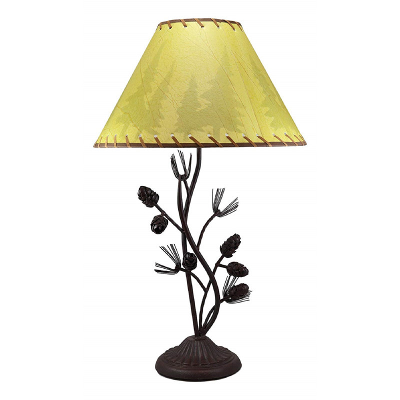 Lampe de table brune 27 po Arana