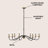 Wicklow Bohemian Farmhouse Iron LED Chandelier-747549268-803211181