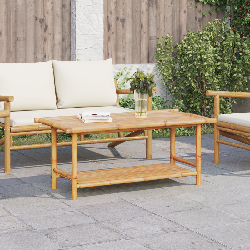 Alarise Solid Wood Four Leg Coffee Table, 45cm H x 110cm W x 55cm D