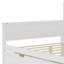 Lit de jour double en bois avec tablettes de rangement, deux tiroirs et bureau d'étude-295815714-295815724