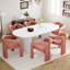 Ensemble de table de salle à manger 70 po avec chaises Velevt-259004731-259004730-259004674