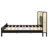 King Size Bed Frame,Black+Green,Solid+Manufactured Wood,10-12 Mattress,800Lbs,No Box Spring Modern Bedroom Furniture-2025987662