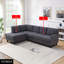 96" Sackcloth Living Room 2-Piece Sofa Set-504502110-507905292