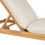 Chaise longue d'extérieur avec roulettes Riviera, structure en bois d'acacia (ensemble de 2)