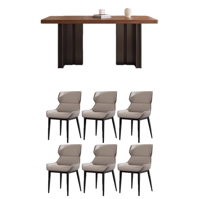 Table de salle à manger rectangulaire, H 29,53 po x L 55,12 po x l 31,5 po, 7
