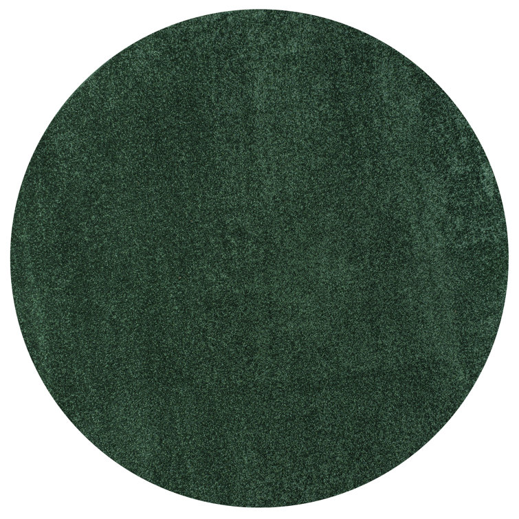 Asahi Solid Low-Pile Emerald Rug