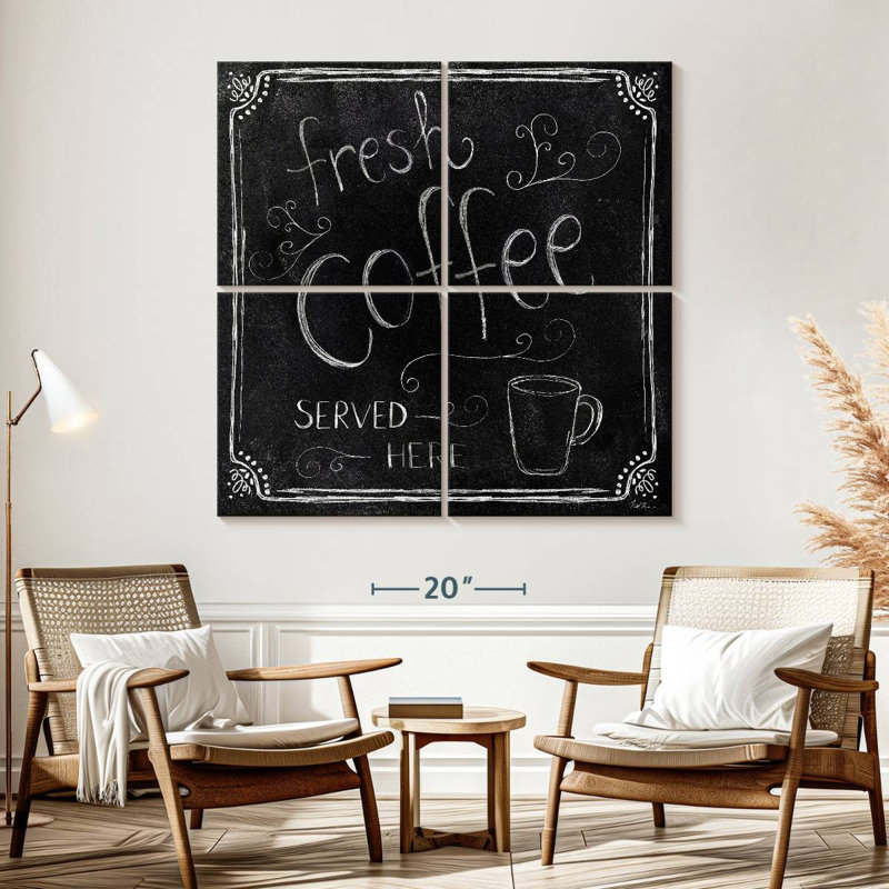Plaque murale Kema Fresh Coffee Served Here