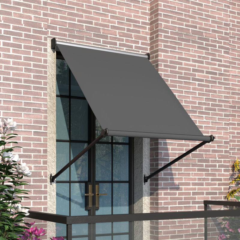 Manual Outdoor Awnings For Door Entrance, 40.2" H x 40.5" W x 35.4" D