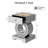 Mirrored End Table With Led Light, Mirrored Accent Nightstand With Drawer, Silver Crushed Diamond Side Table With O-shaped Base For Living Room, Bedroom And Office (remote Control Included)-1822022192-1822022194-1822022204
