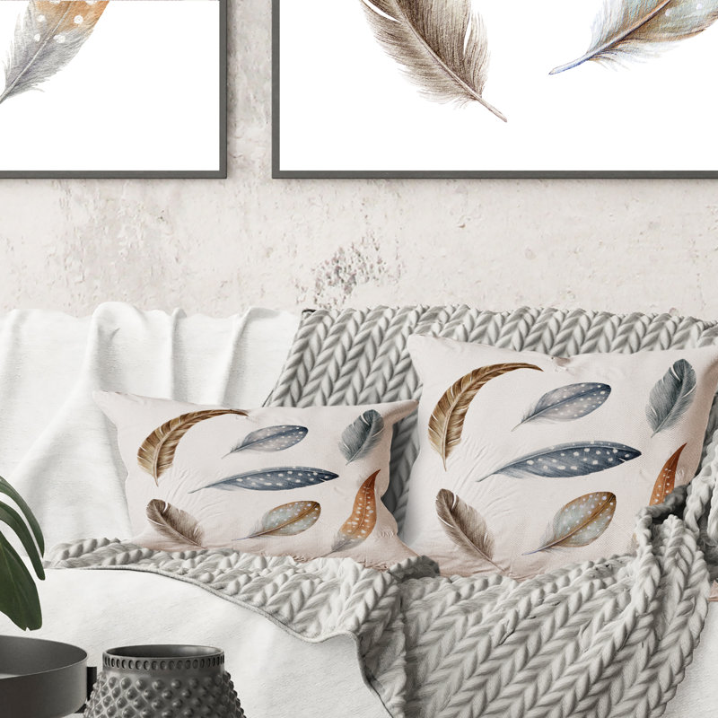 Coussin décoratif gris à motif de pois bohémiens II - imprimé bohémien et éclectique 12 po x 20 po