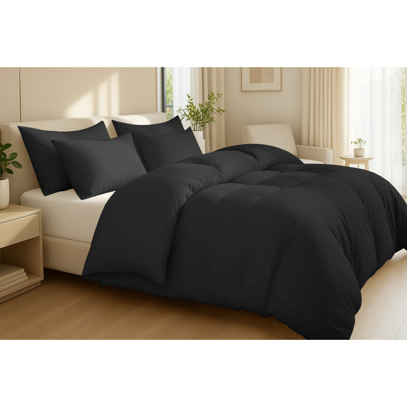 100% Egyptian Cotton Duvet Cover Set – Luxury Hotel Collection Bedding, Soft & Breathable Comforter Cover with Zipper Closure