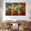 Carte du monde colorée en métal - 3 impressions sur toile tendue-681891518
