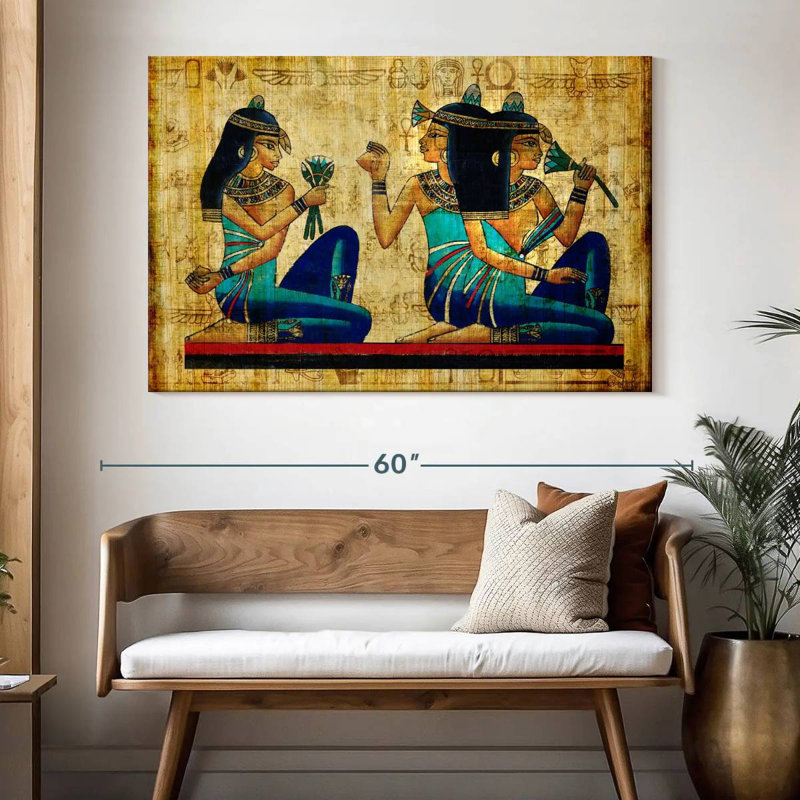 Keiri Ancient Egyptian Parchment, 34" H x 51" W
