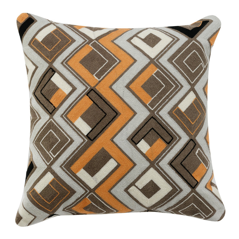 Embroidered Throw Pillow