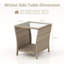 Tables d'appoint d'extérieur en rotin d'osier, table de bout pour patio avec rangement en rotin-180152920-180152922