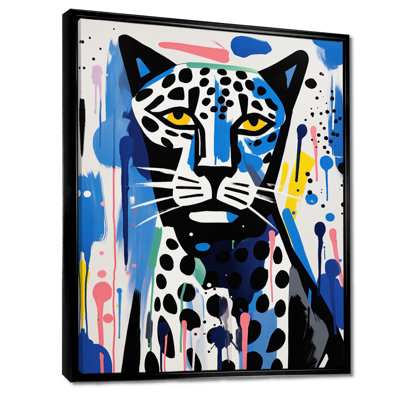 Portrait abstrait d'un tigre triste