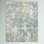 Tapis ivoire / bleu sarcelle / or Besfort