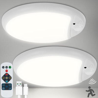 Ensemble de 2 plafonniers rechargeables à piles