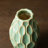 Modern Geometric Green Ceramic Table Vases