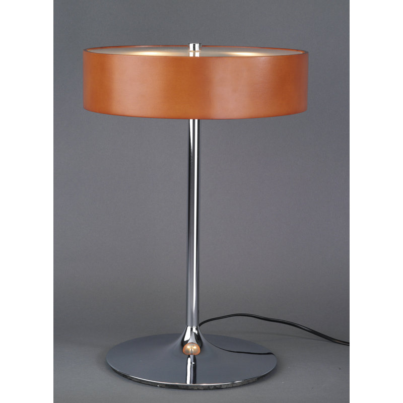 Malibu Metal Lamp Base Lamp, Cherry Wood