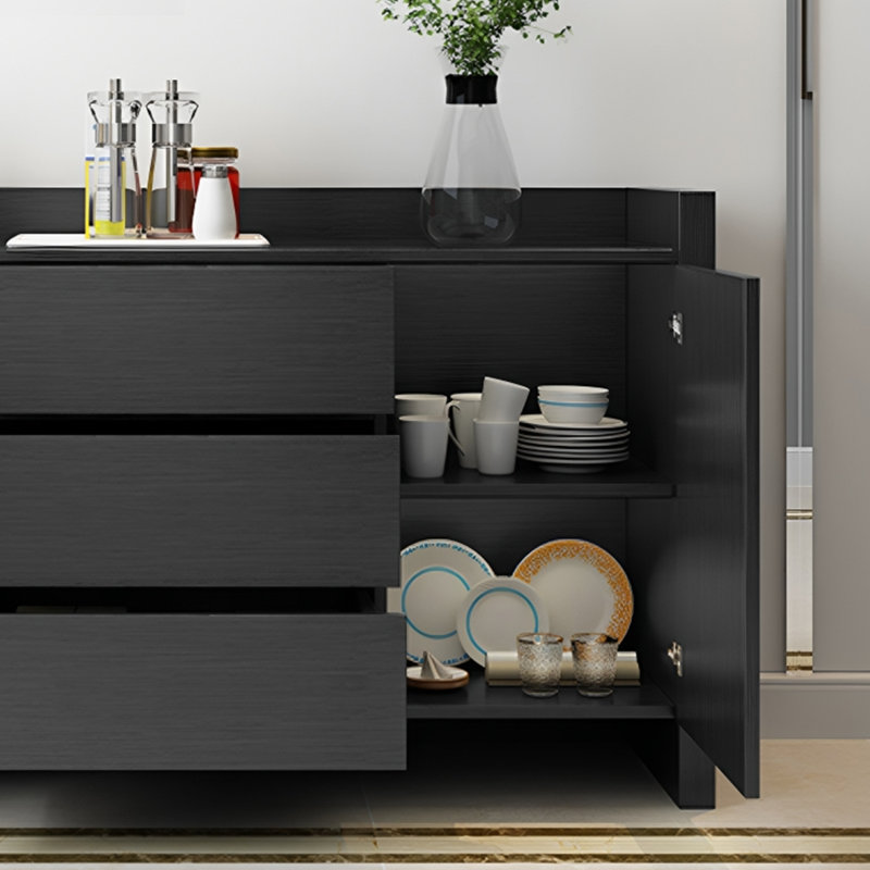 Buffet Nihasvi 62,99 po, Noir / blanc