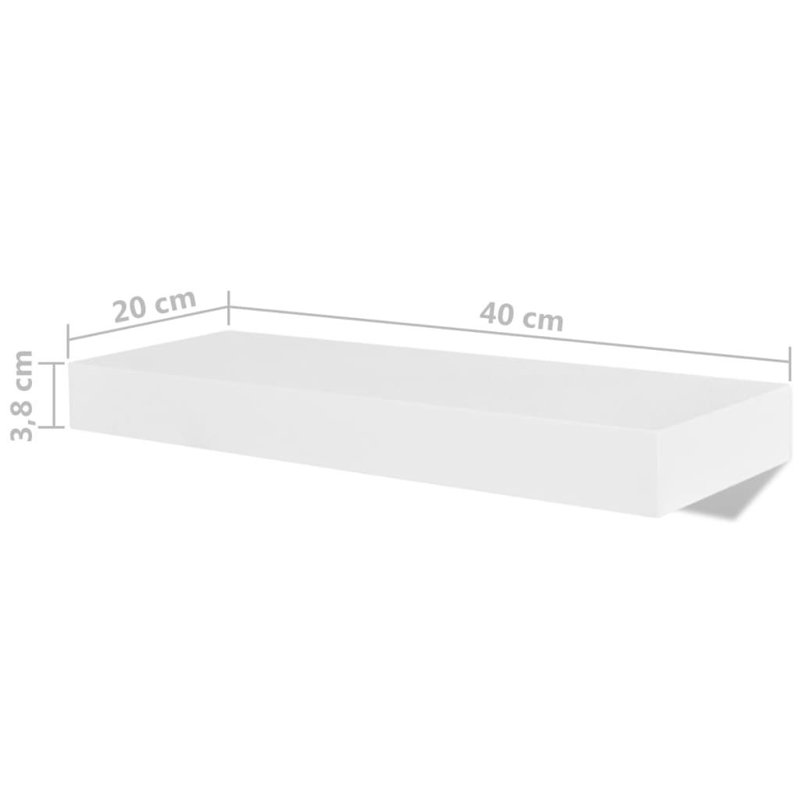 Tablettes murales Tablettes flottantes Tablettes murales pour DVD, H 1,5 po x l 15,7 po x P 7,87 po