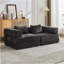 Compression Convertible Floor Sofa Bed With Fixed - Shape Frame, Boneless Modular Sectional Sofa, No Assembly Required, Ideal For Multi - Occasion Use-482018826