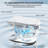 Yulika Smart Toilet Elongated Bidet Auto Noiseless Open/close Lid With Built-in Tank Adjustable High Pressure, Auto & Blackout Flush Modern Toilet, Warm Seat, Water, And Dryer