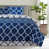 Quatrefoil Navy