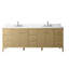 Meuble-lavabo autoportant 84 po avec plateau en marbre 84 po-126316242-126316240