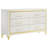 Chesney White 6-drawer Bedroom Dresser