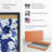 " Ornate Blue Flowers Multi Piece Canvas Print " 5 - Pieces-93061104