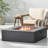 50,000 Fire Table - Square Tank For Outdoor Use, No Assembly, Dark Gray Slightly Grey Tank, Assembly Required