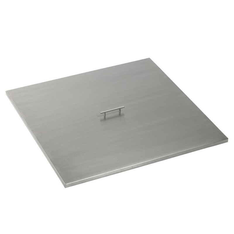 Housse carrée pour foyer en acier inoxydable, H 1,5 po x l 39 po x P 39 po