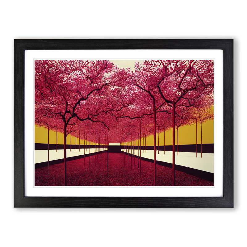 Brilliant Trees - Single Picture Frame Print, 46cm H x 64cm W x 2cm D, Black Framed