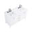 Florence 60x22 Double Sink Bath Vanity in White with Solid White Quartz Top-1938750726