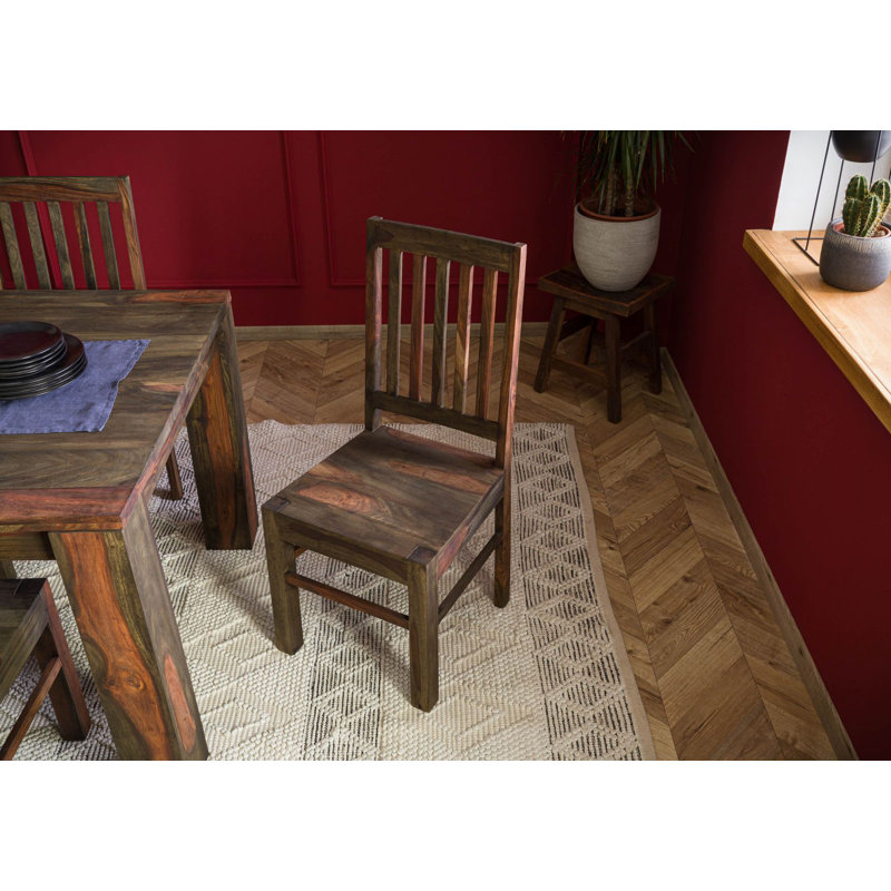 Tambora 45cm H Solid Wood Side Chair in Grey