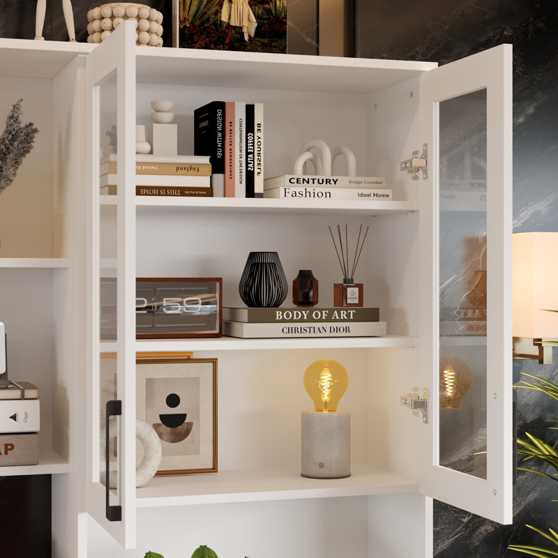 Grande armoire avec rangement solide, Blanc