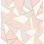 Papier peint amovible à formes géométriques triangulaires et trapézoïdales-1644003471