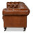 Castered 89'' Leather Sofa