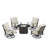 Deztini 4 - Person Patio Conversation Set with Cushions