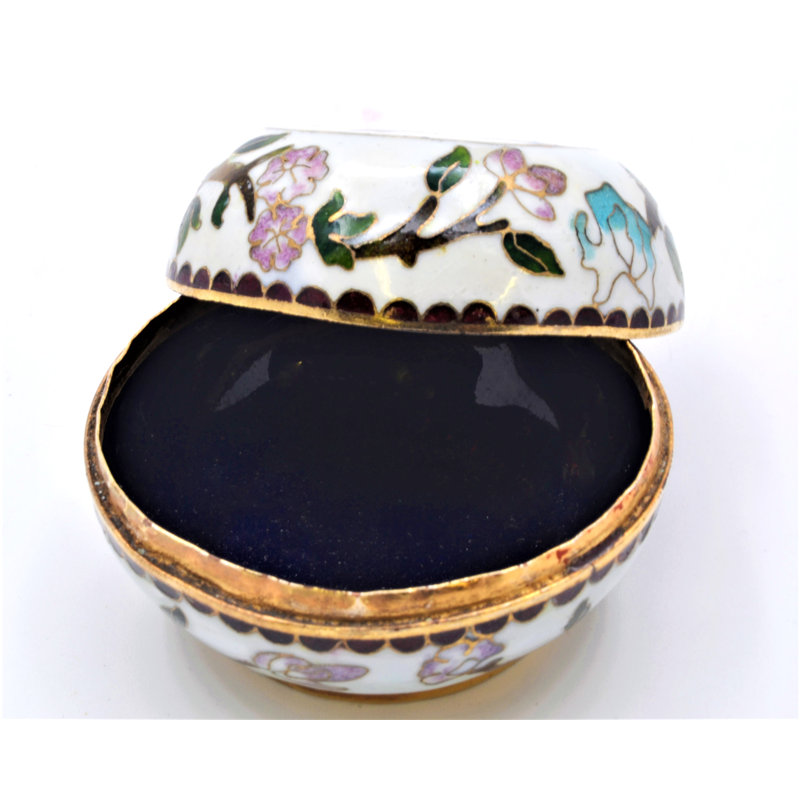 Larcan Metal Decorative Box, Blanc