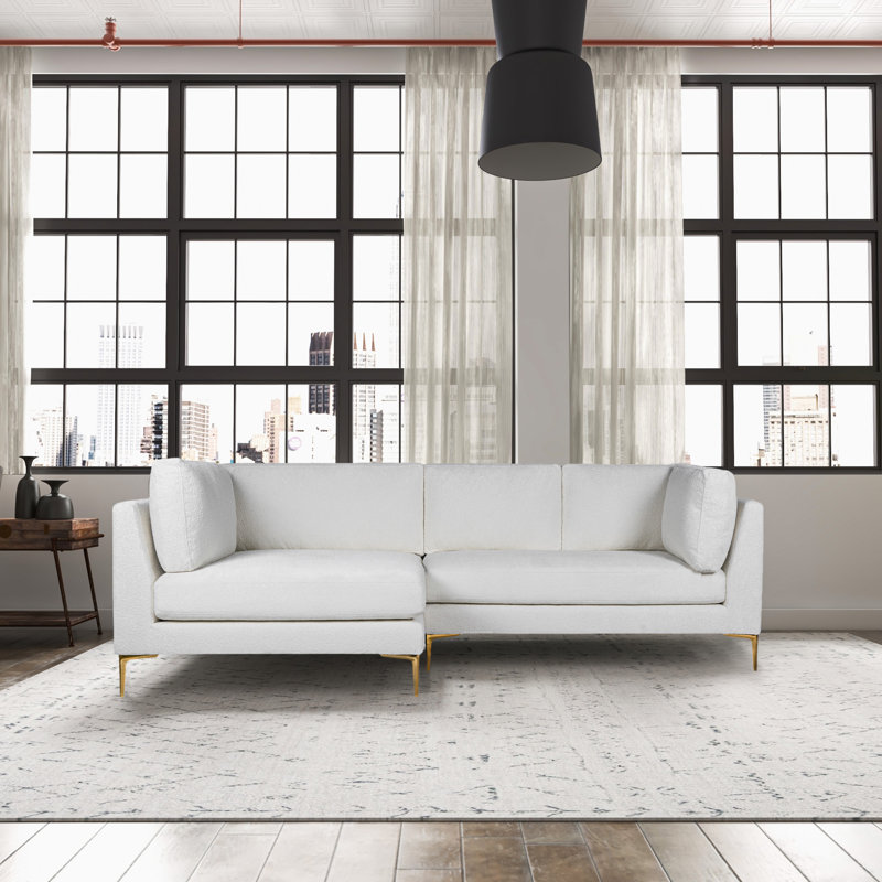 Upholstered L-Shaped Sectional Right Hand Facing, Left Hand Facing
