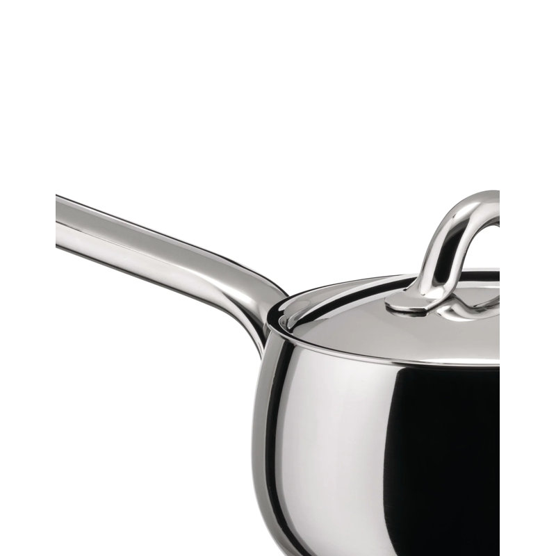 Mami 1 Quarts Stainless Steel (18/10) Saucepan, Mirror Polished, Small 5.7-In. Dia, 1.1 Quart