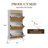 Shoe Cabinet, Shoe Storage with 3 Flip Doors, Natural Rattan Shoe Rack with Adjustable Shelf, 1 Drawer, Shoe Organizer Cabinet for Entryway-1492649941-1492649947