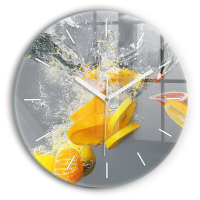 Glass Wall Clock