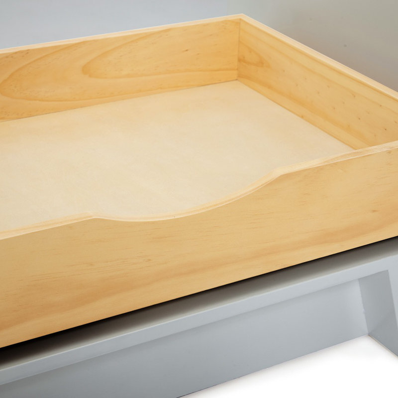 ARIEL TAYLOR 43 IN RIGHT OFFSET RECTANGLE SINK VANITY, Gray, Oval, Right